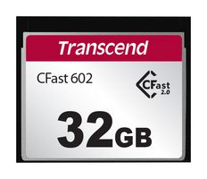 TRANSCEND TS32GCFX602 CFAST 2.0 CARD, 32GB, MLC NAND FLASH