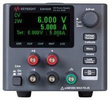 KEYSIGHT TECHNOLOGIES E36102B Bench Power Supply, Programmable, 1 Output, 0 V, 6 V, 0 A, 5 A