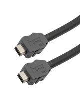 En existencias y lista para enviar hoy mismo, la línea de cables de L-com Cat6a ix industrial TRGIX602LZ-BLK de LSZH (baja emisión de humos y cero halógenos) está diseñada para aplicaciones en las que se requieren cables blindados resistentes y en las que el PVC u otros materiales combustibles tóxicos están restringidos.
