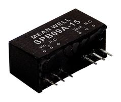 MEAN WELL SPB09A-12 Convertidor CD/CD Pasante Aislado, SIP, 2:1, 9 W, 1 Salida, 12 V