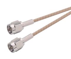 L-COM CCS316-1 RF / Coaxial Cable Assembly, 1 ft, 304.8 mm, RG316/U, SMA Plug, SMA Plug, 50 ohm